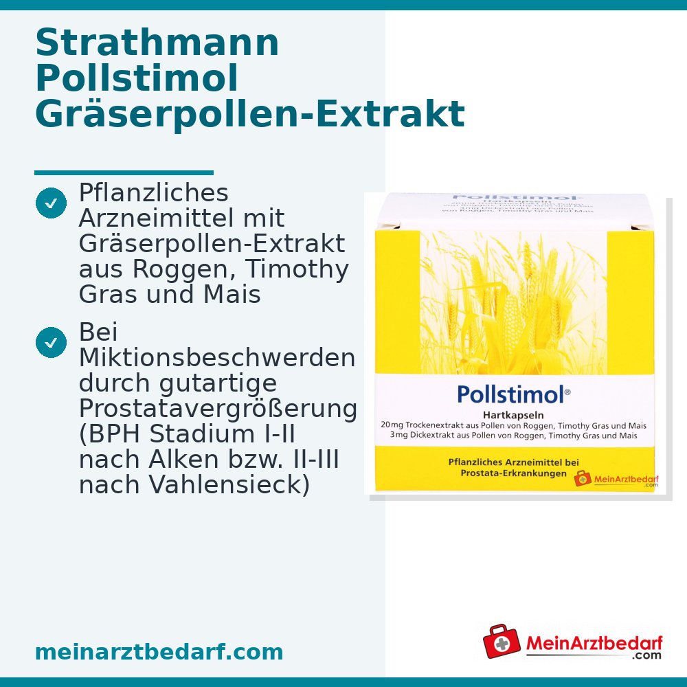 Pollstimol Hartkapseln 23 mg Gräserpollen‑Extraktgemisch, 60 St.