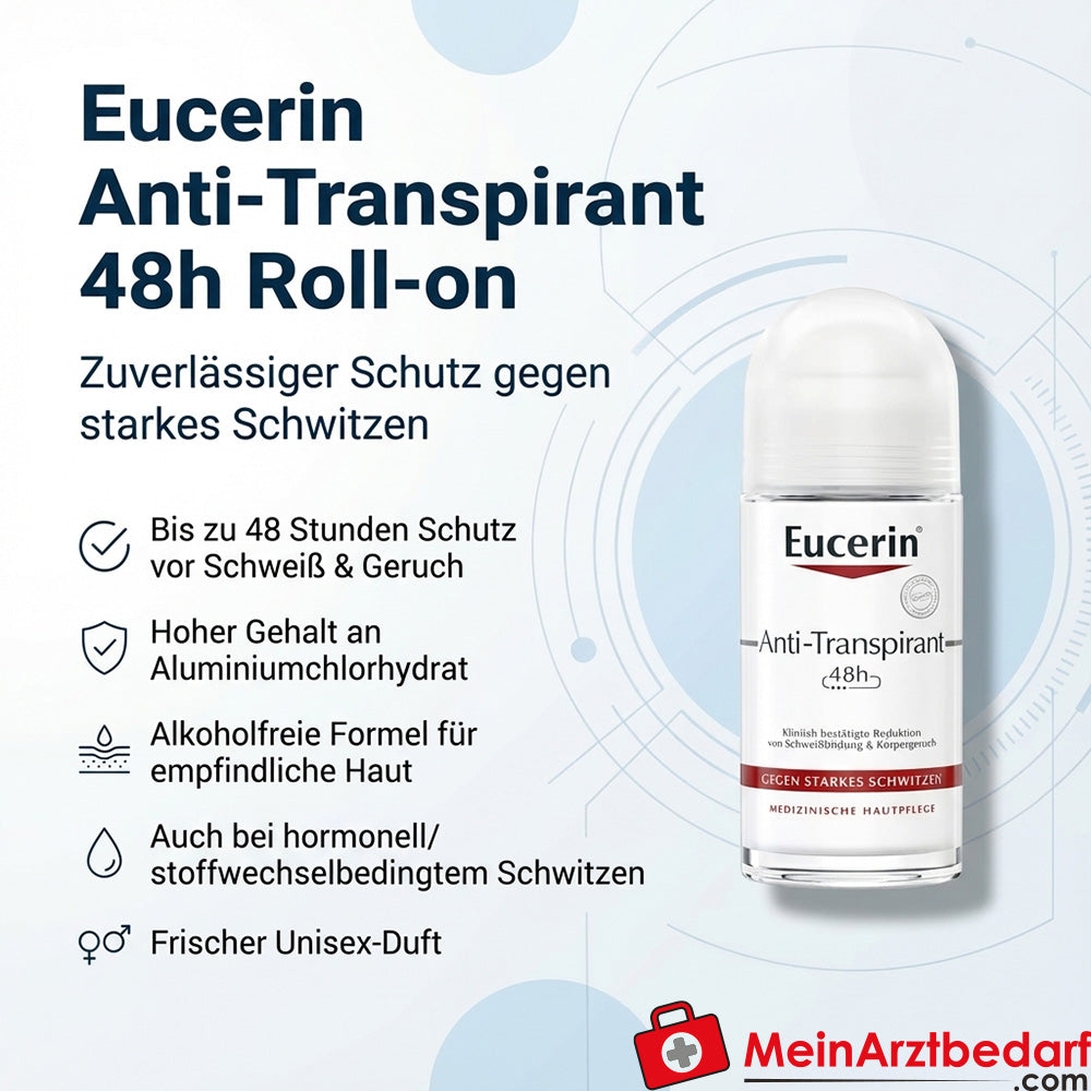 Eucerin Antitranspirante 48h Clorhidrato de Aluminio Roll-on 50 ml