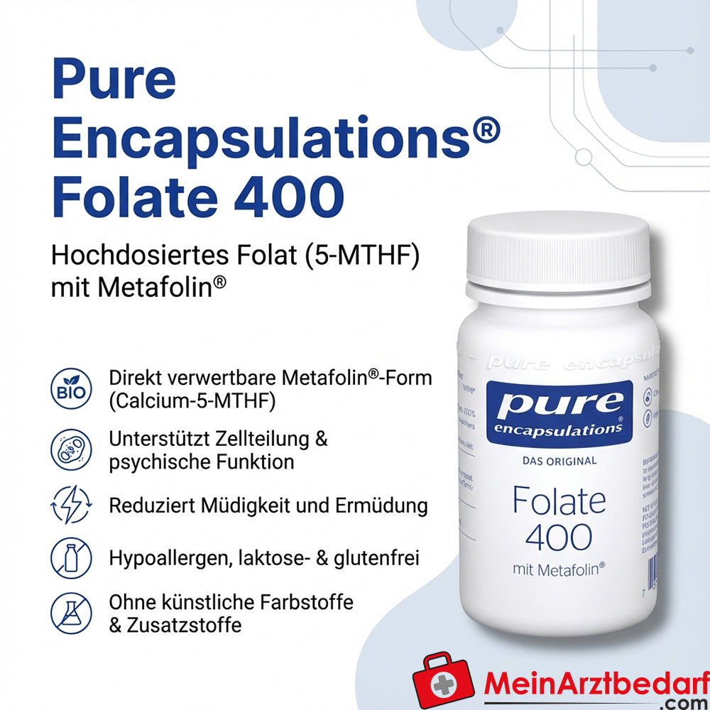 Pure Encapsulations Folate 400 µg (Calcio-5-MTHF) Capsule 90 Capsule