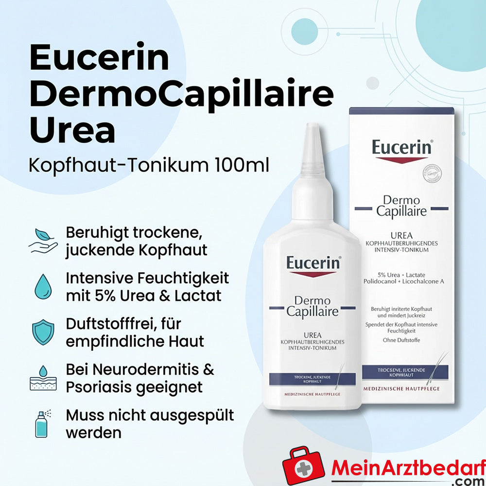 Eucerin DermoCapillaire Urea Tonique pour cuir chevelu 100 ml