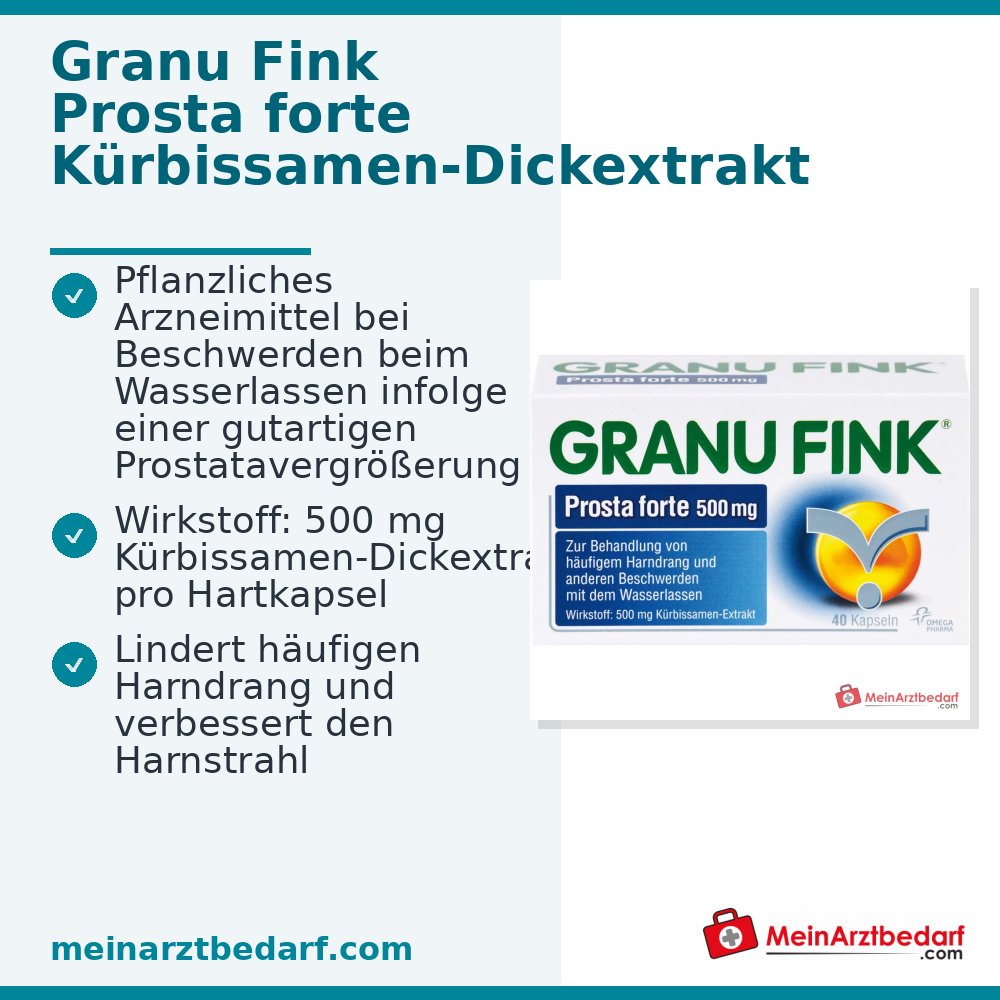 GRANU FINK Prosta forte 500 mg capsules, 140 stuks