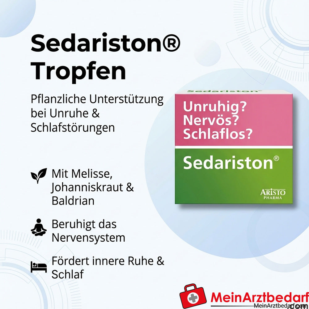 Sedariston gotas valeriana hipérico bálsamo de limón extracto 20 ml