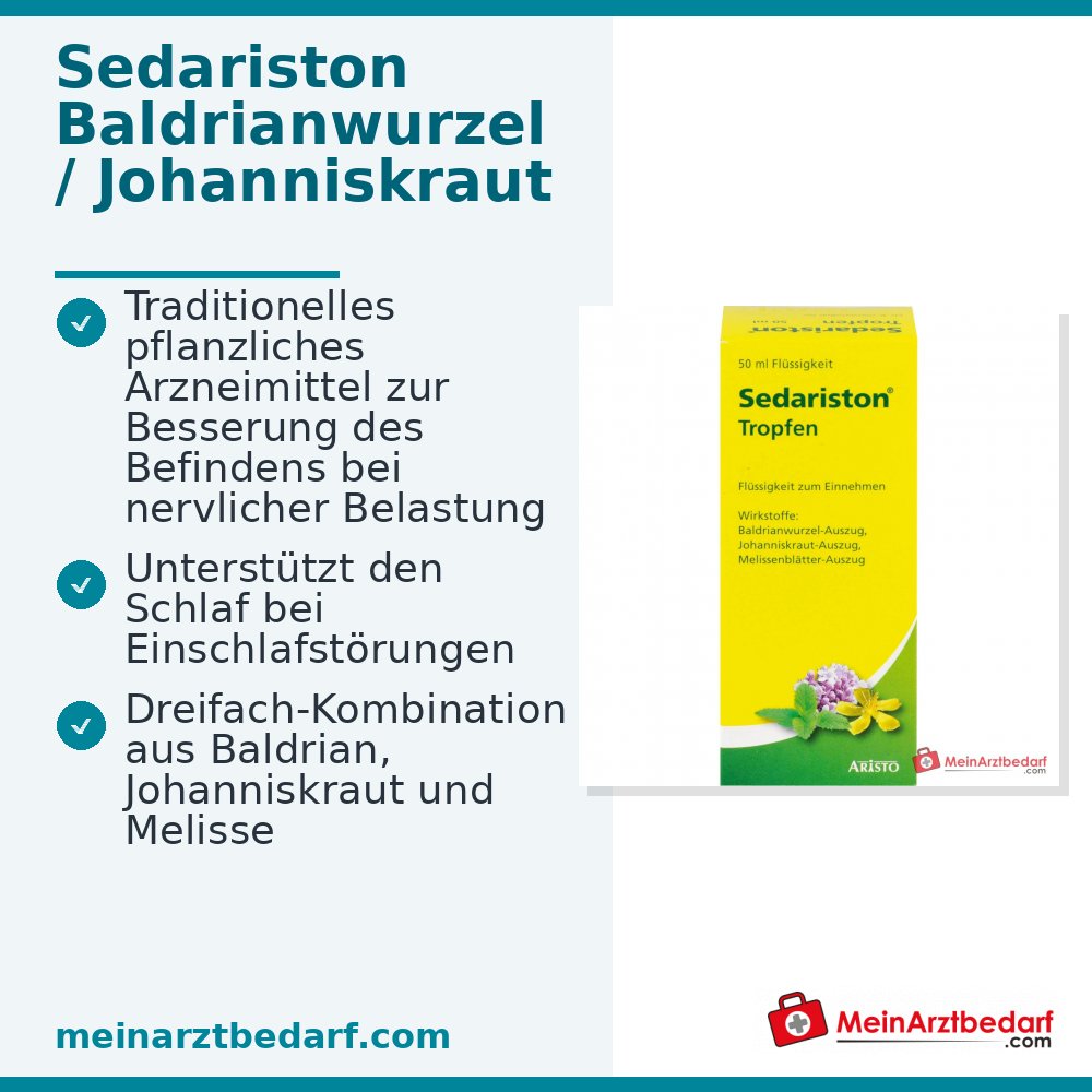 Sedariston gotas valeriana hipérico bálsamo de limón extracto 20 ml