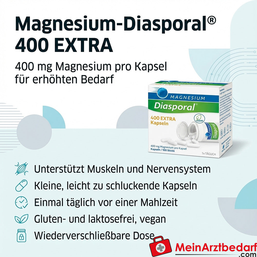 Magnesium-Diasporal 400 mg Extra Kapseln 100 Stück