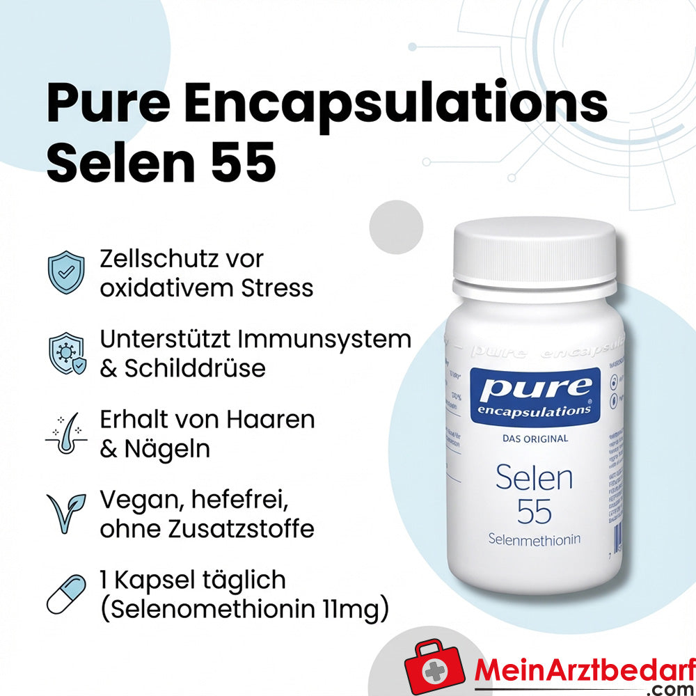 Pure Encapsulations Selenium 55 Selenomethionine 11 mg Capsule 90 Capsule