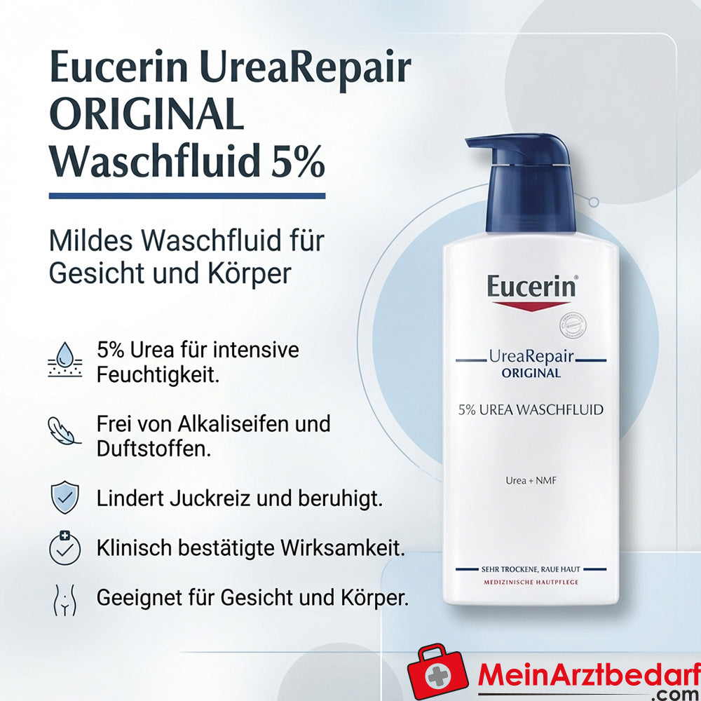 Eucerin UreaRepair ORIGINAL Fluide nettoyant 5% 400 ml