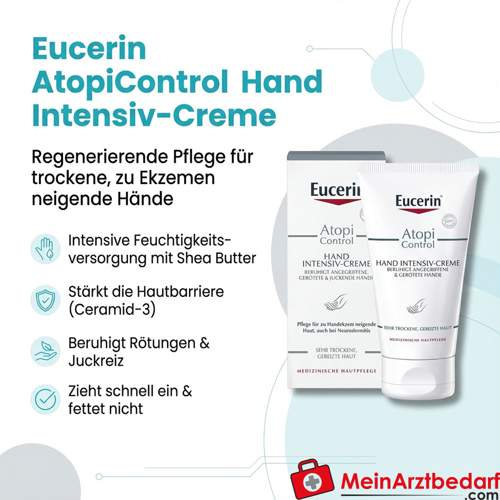 Eucerin AtopiControl Hand Intensieve Crème Ceramide-3 Shea Butter 75 ml