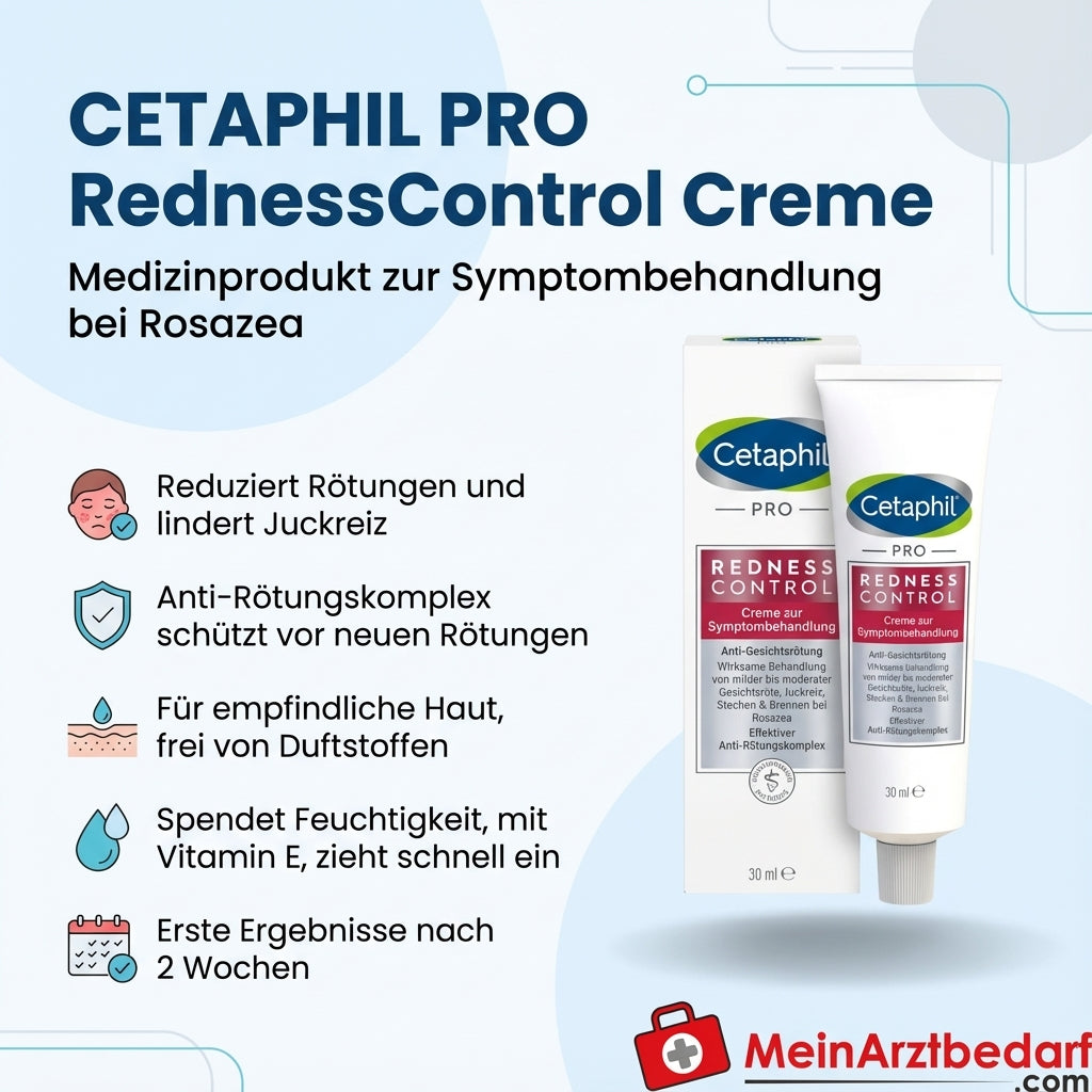 CETAPHIL PRO RednessControl Cream Dispositivo medico contro gli arrossamenti del viso (rosacea) 30 ml