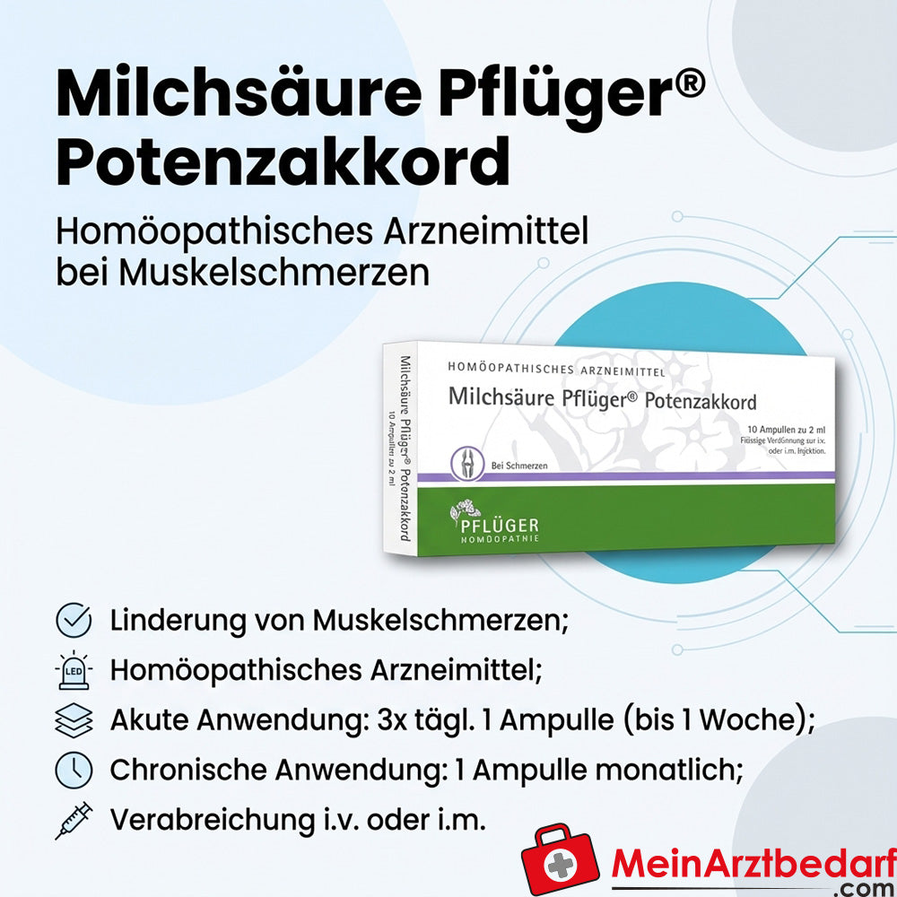 Pflüger Melkzuur Potentieakkoord Acidum lacticum Dil. Ampullen 2 ml 10 stuks.