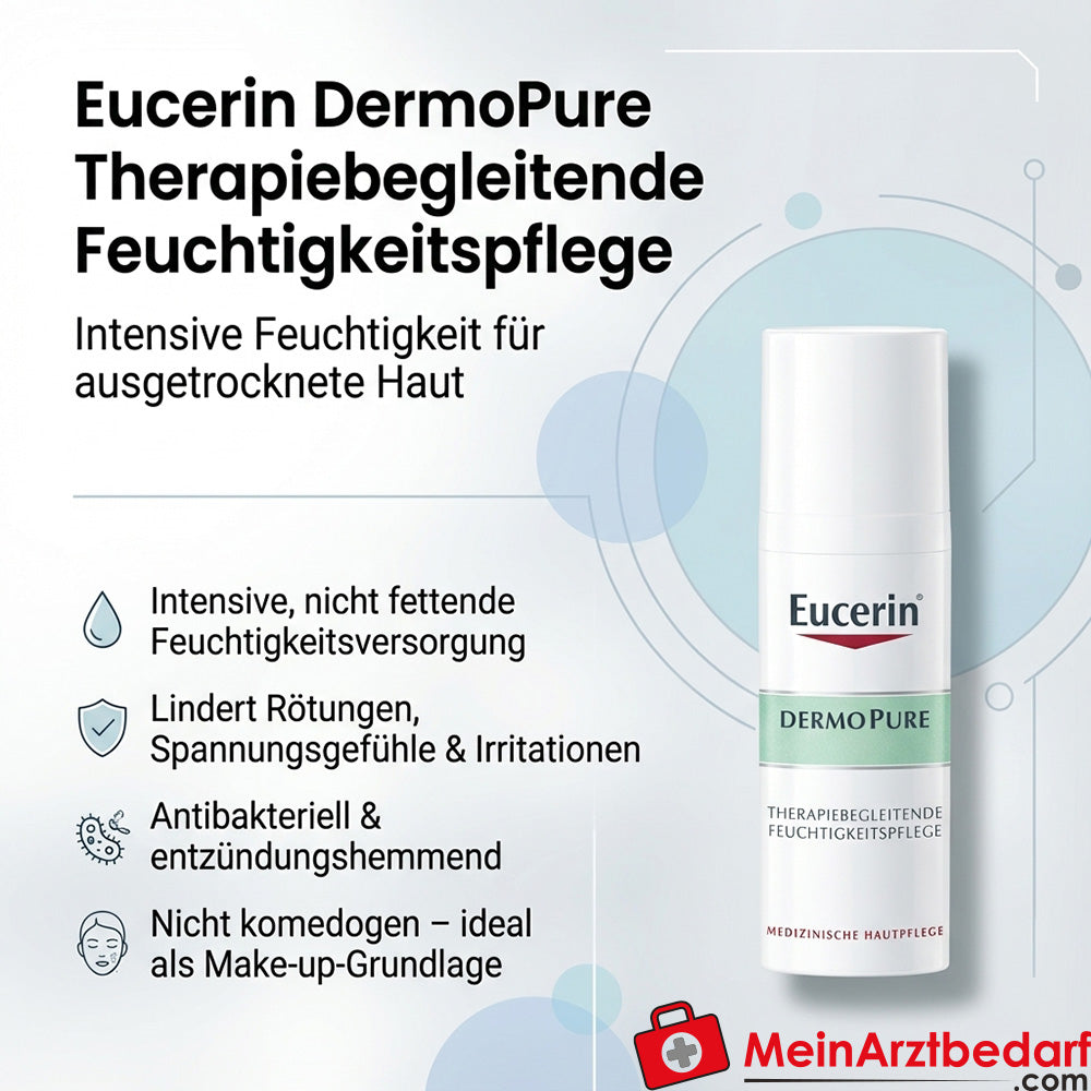Eucerin DermoPure vochtinbrengende crème voor acnetherapie Crème 50 ml
