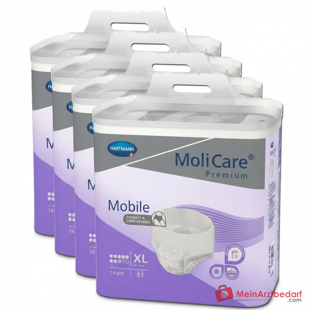 MoliCare Premium Mobile 8 Tropfen Einweghose XL, 56 St.