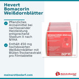 Hevert Bomacorin Feuilles d'aubépine 450 mg, 200 comprimés pelliculés
