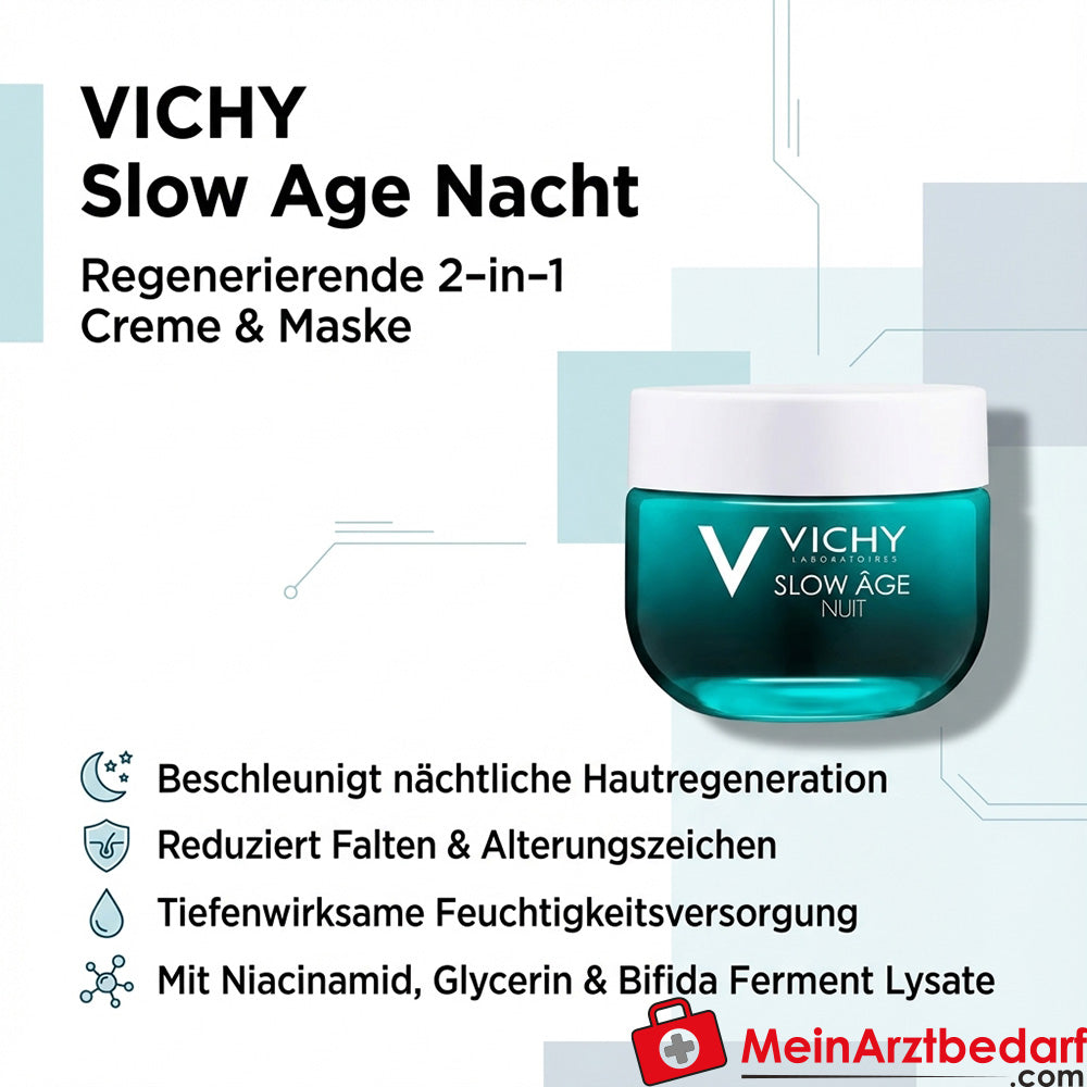 Vichy Slow Age Crème de nuit & Masque intensif Niacinamide 50 ml