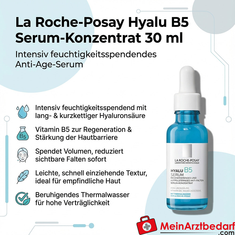 La Roche Hyalu B5 Serum koncentrat z kwasem hialuronowym i witaminą B5 30 ml