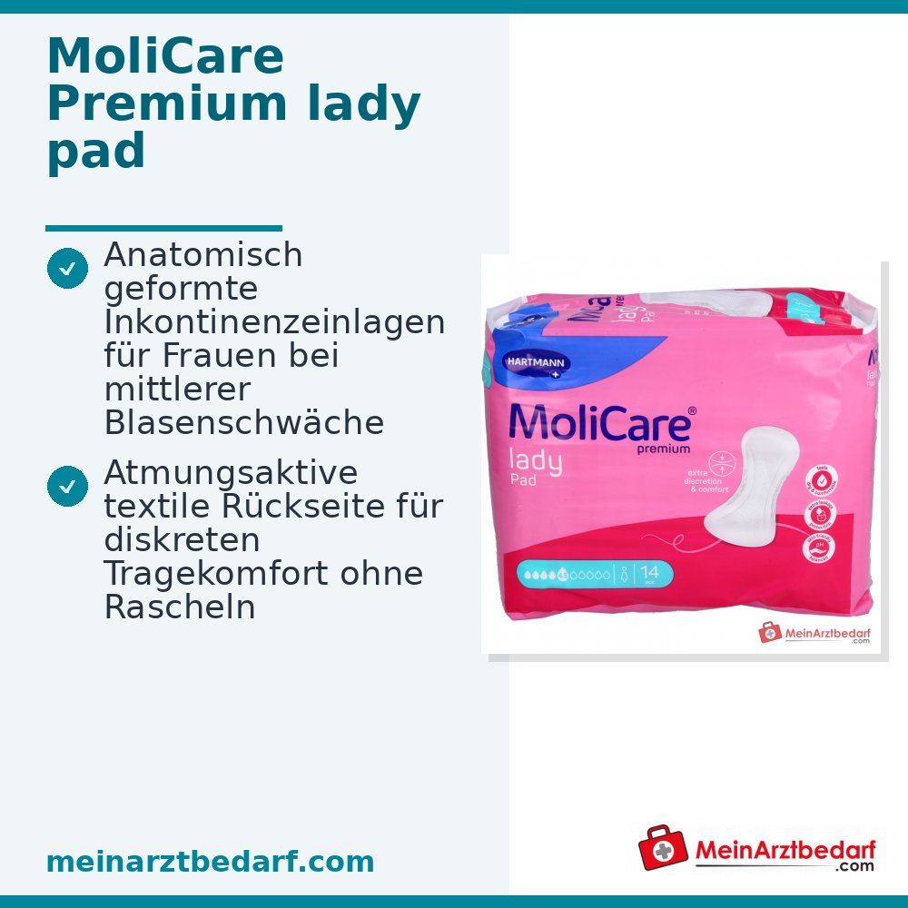 MoliCare Premium lady pad incontinentieverbanden, 14 st.