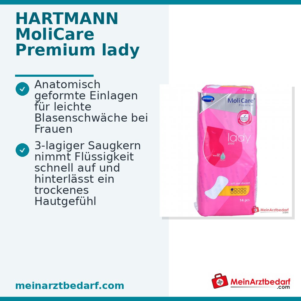 HARTMANN MoliCare Premium lady pad 1 goccia assorbenti per incontinenza, 168 pz.