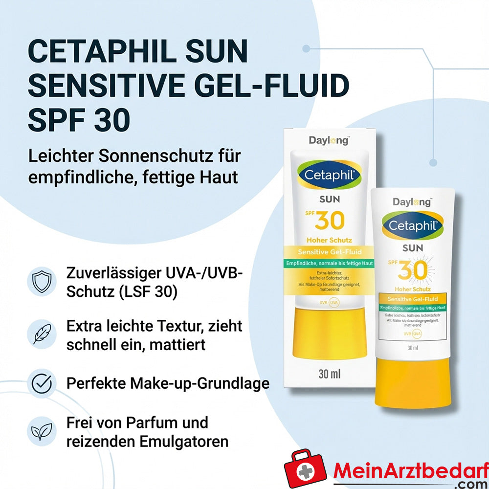 CETAPHIL Sun Sensitive Gel-Fluid SPF 30 Protection solaire visage 30 ml