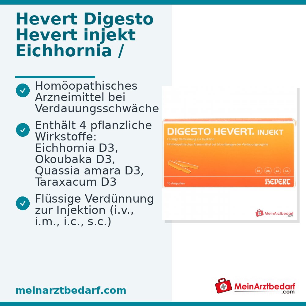 Hevert Digesto injekt Ampullen, 10 Stück à 2 ml