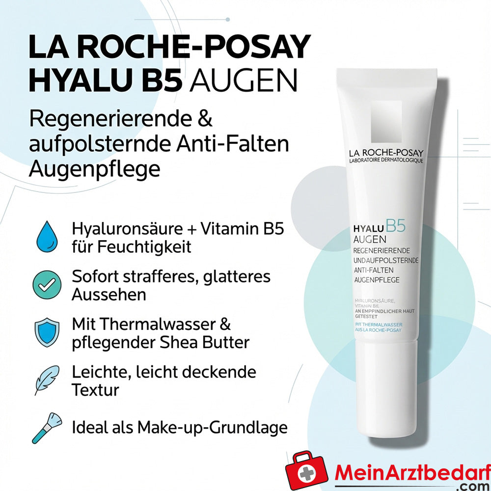 La Roche-Posay Hyalu B5 Augencreme Hyaluronsäure und Dexpanthenol 15 ml