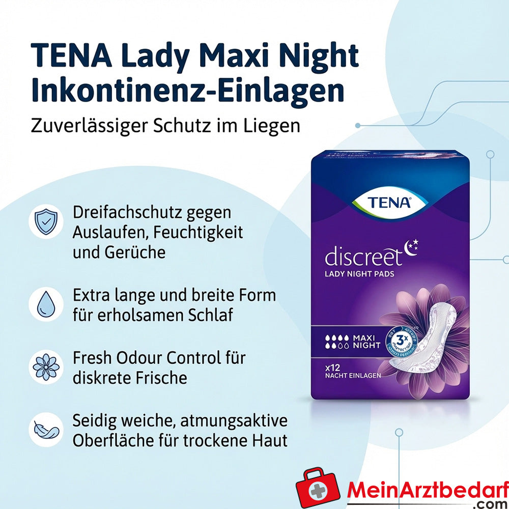 TENA Lady Maxi Nacht incontinentieverband extra lang individueel verpakt