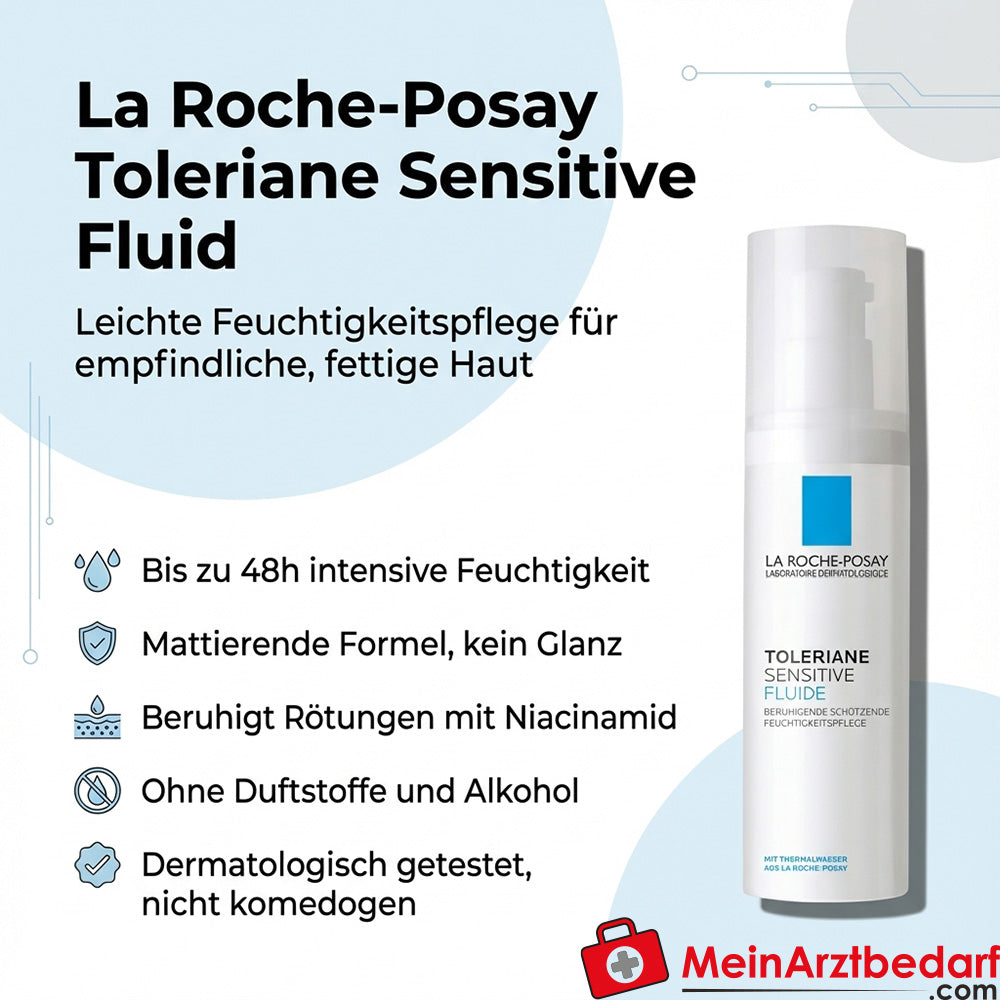 La Roche Toleriane Sensitive Fluid Niacinamide 40 ml voor gemengde & vette huid