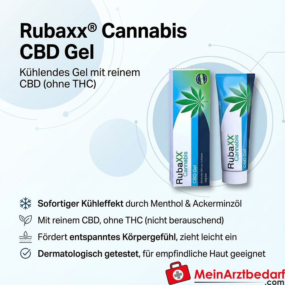 Rubaxx Cannabis CBD Gel 5 mg kannabidiolu 120 ml