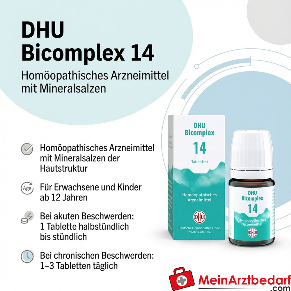 DHU Bicomplex 14 medicamento homeopático comprimidos 150 unidades