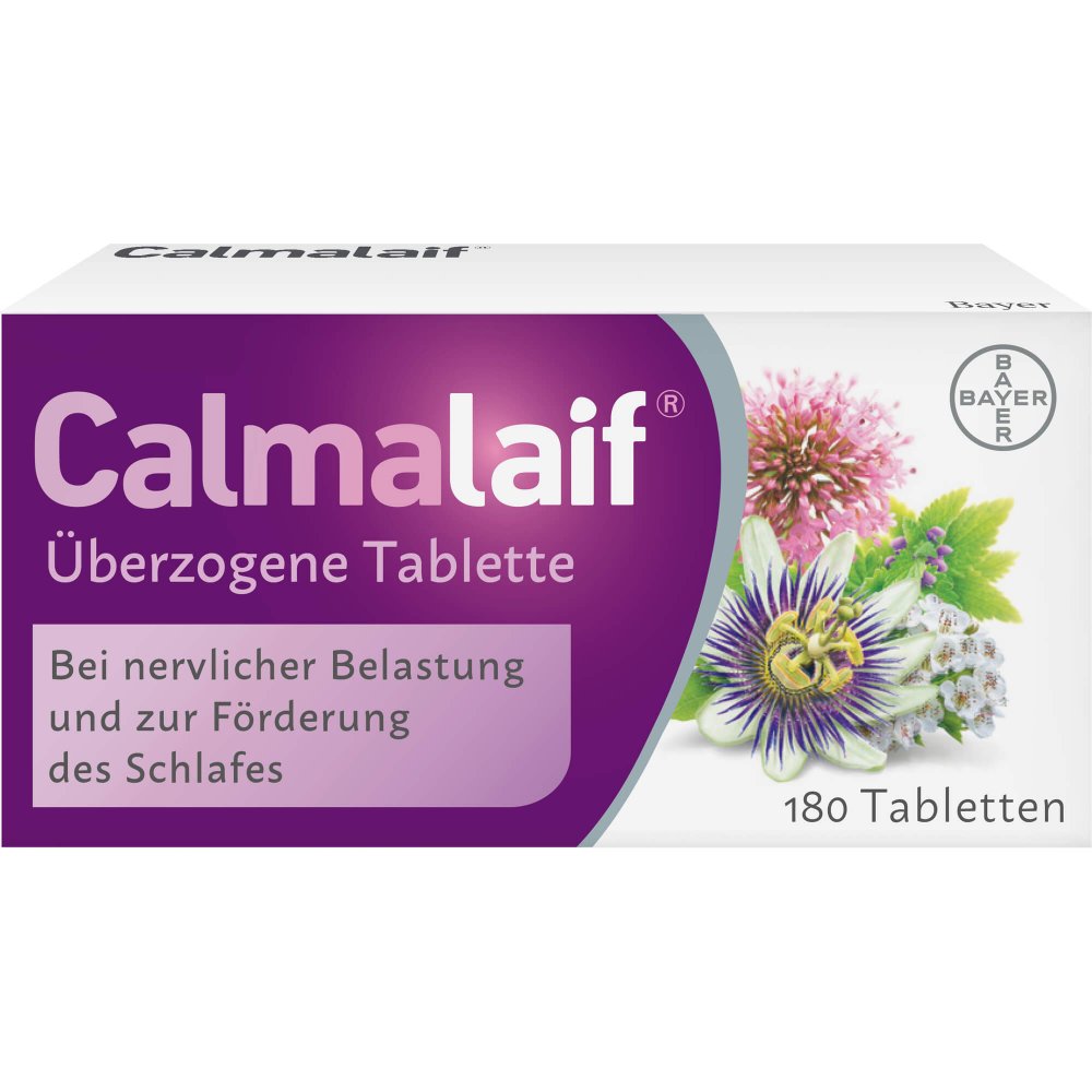 Calmalaif comprimidos recubiertos a base de plantas medicinales (valeriana, pasiflora, ortiga negra, espino blanco)
