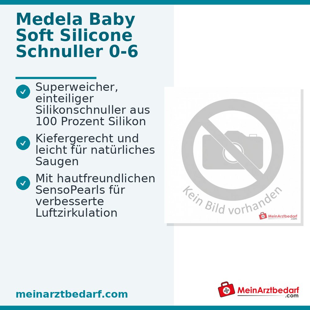 MEDELA Sucettes bébé silicone souple 0-6 mois Duo 2 pièces avec étui Bleu