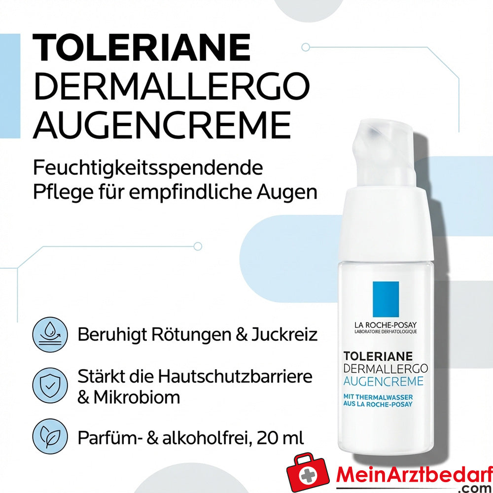 Toleriane Crème Dermallergo pour les yeux Niacinamide Squalane 20 ml