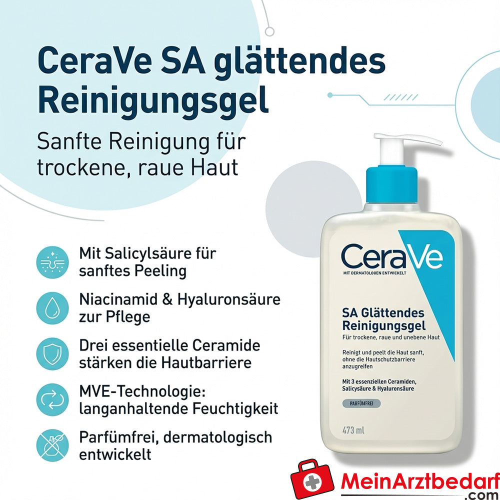 CeraVe SA gladmakende reinigingsgel met salicylzuur 473 ml