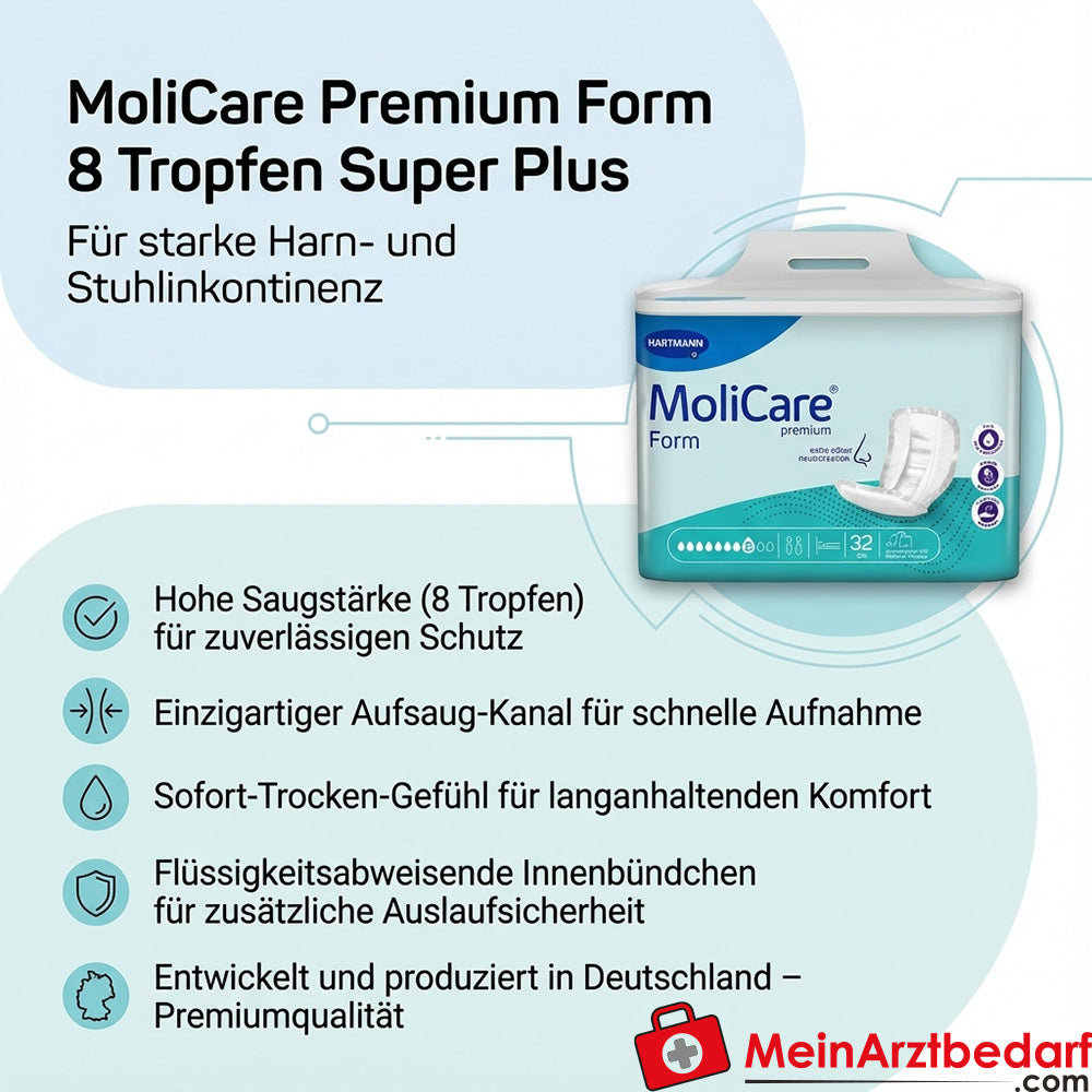 MoliCare Premium Form Super Plus 8 krople wkładki na nietrzymanie moczu