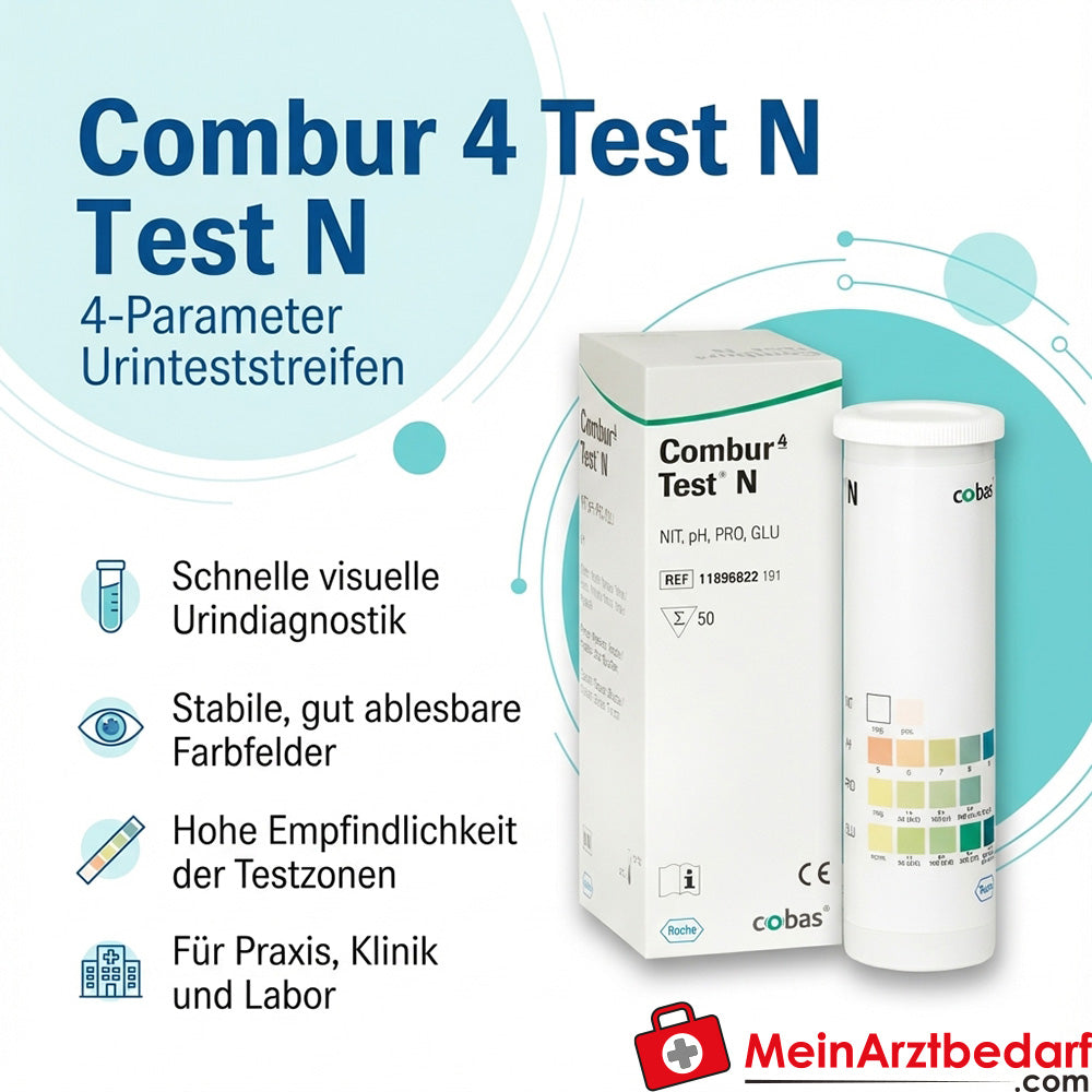 Combur 4 Test N, 50 tiras reactivas de orina