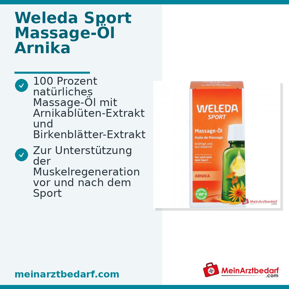 Aceite de Masaje Deportivo de Árnica Weleda, 50 ml