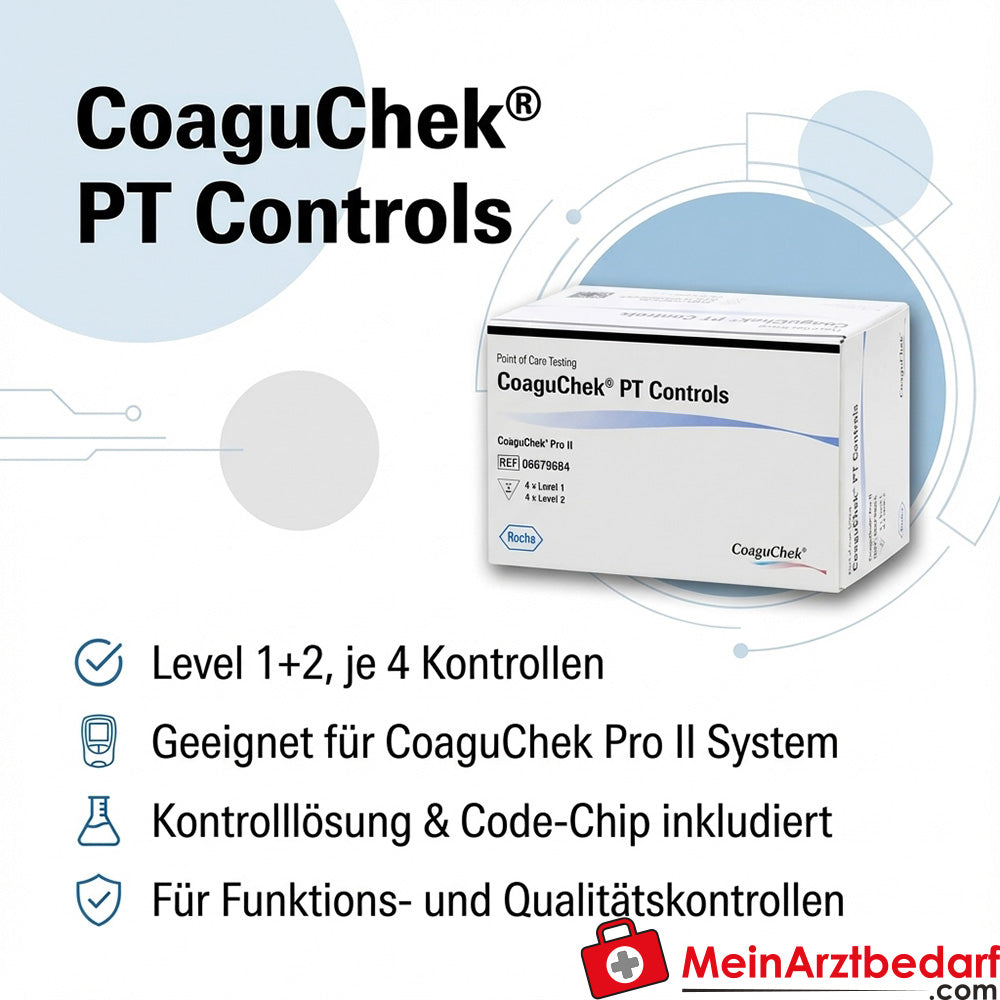 CoaguChek PT controles, 4 x 1 ml