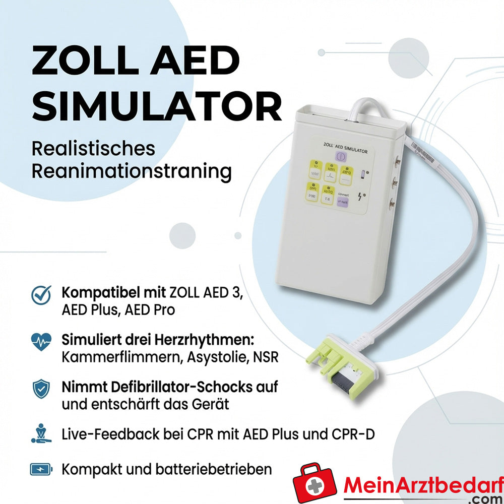 ZOLL AED Simulator Patienten‑Simulator für Reanimationstraining, kompatibel mit ZOLL AED 3 / AED Plus / AED Pro