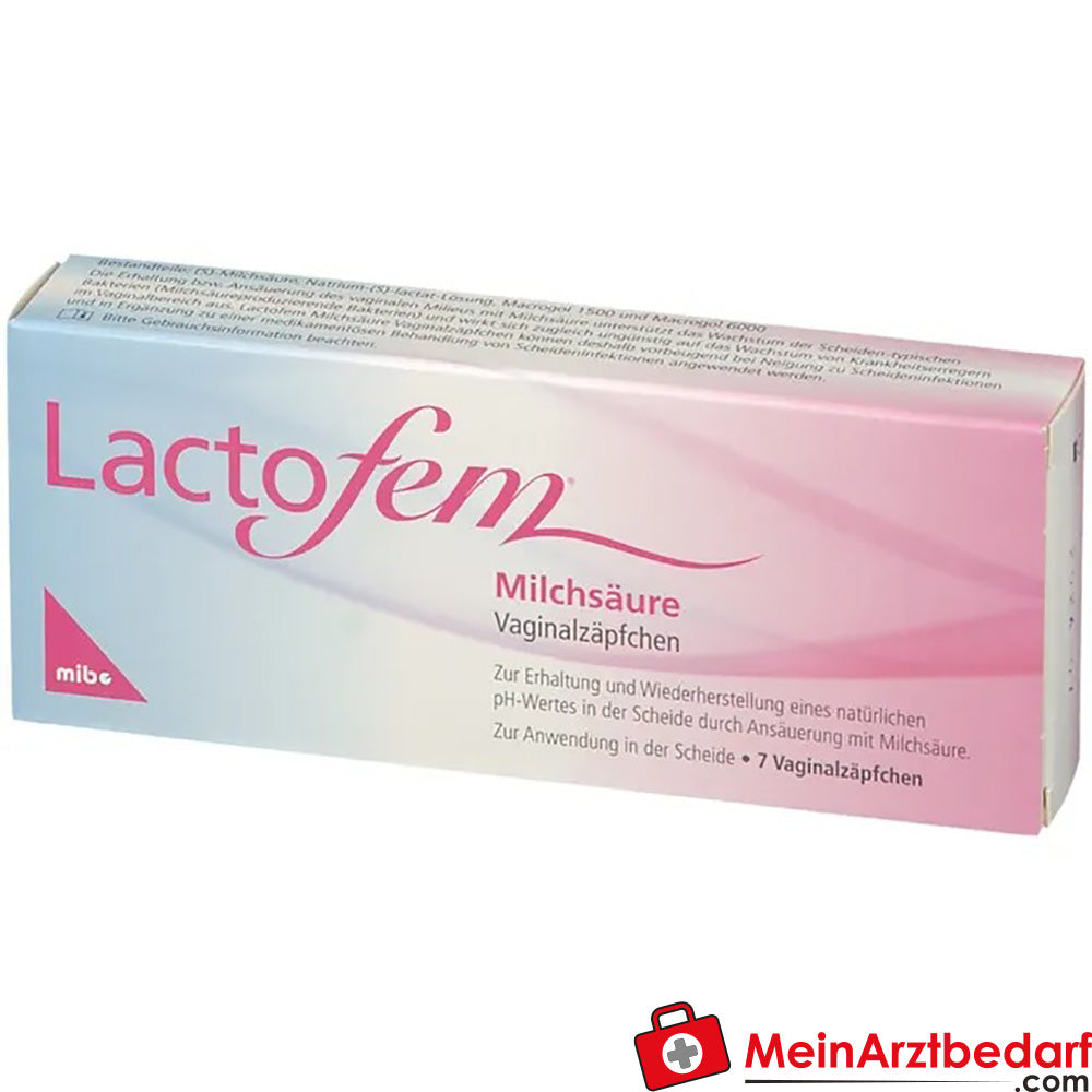 Lactofem® Milchsäure Vaginalzäpfchen, 7 St..