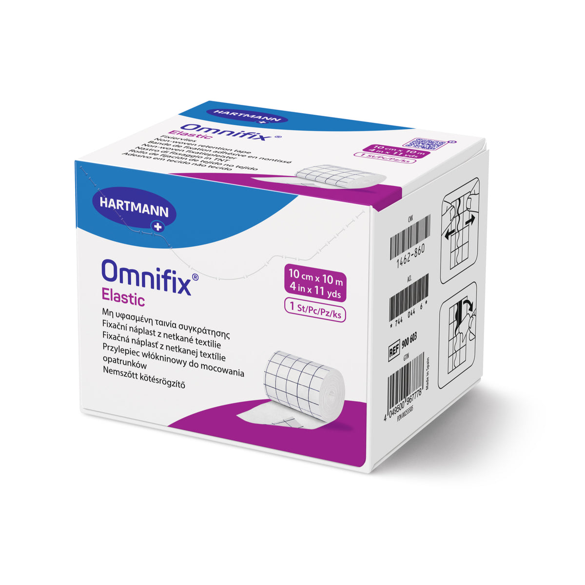 Hartmann Omnifix elastic Fixiervlies, 10 cm x 10 m.