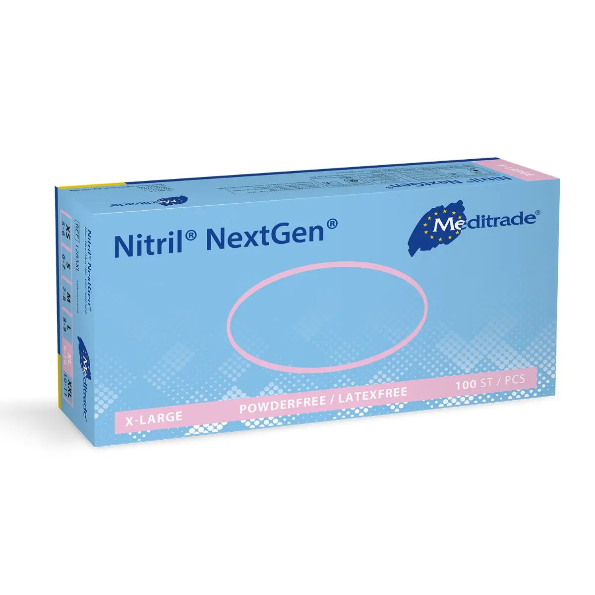 Meditrade Nitril NextGen Untersuchungshandschuhe blau, 100 Stk.