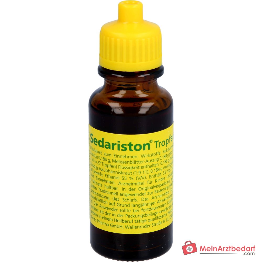 Sedariston gocce estratti di valeriana Erba di San Giovanni Melissa
