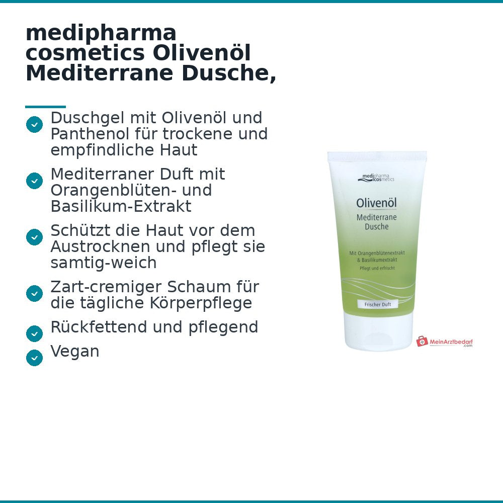 medipharma cosmetics Olio d'Oliva Doccia Mediterranea, 150 ml