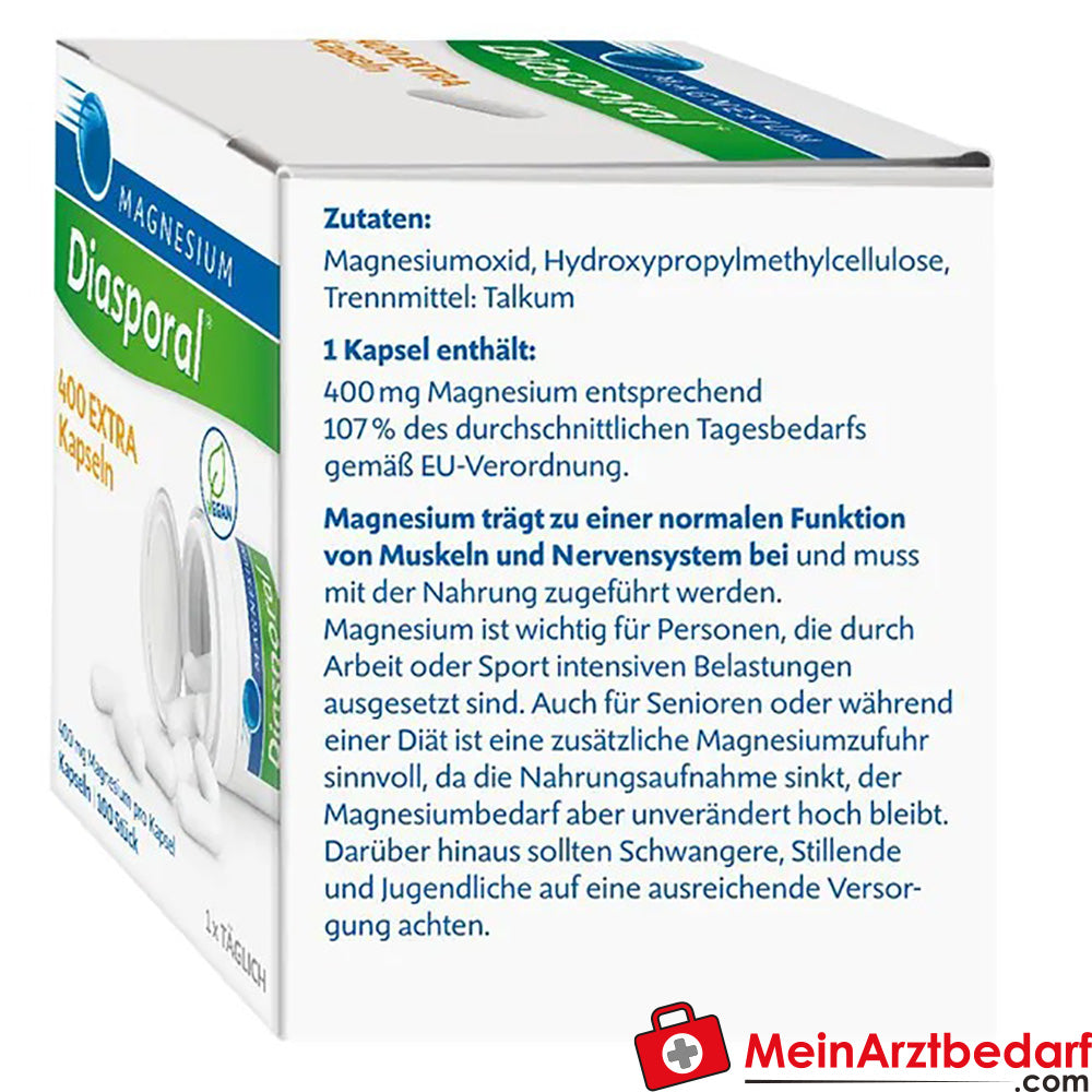 Magnesium-Diasporal® 400 EXTRA Kapseln, 100 St..