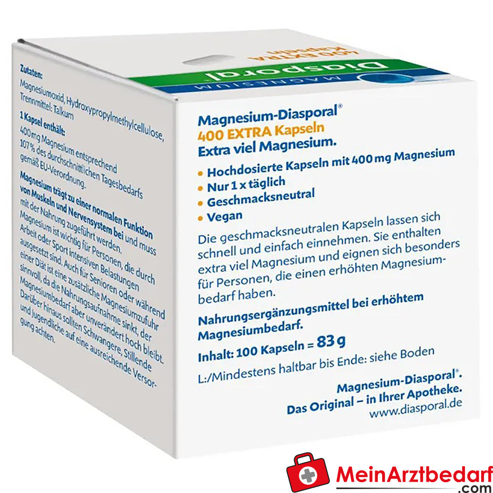 Magnesium-Diasporal® 400 EXTRA Kapseln, 100 St..