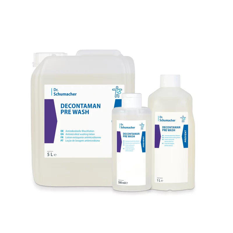 Dr. Schumacher DECONTAMAN PRE WASH antimikrobielle Waschlotion.