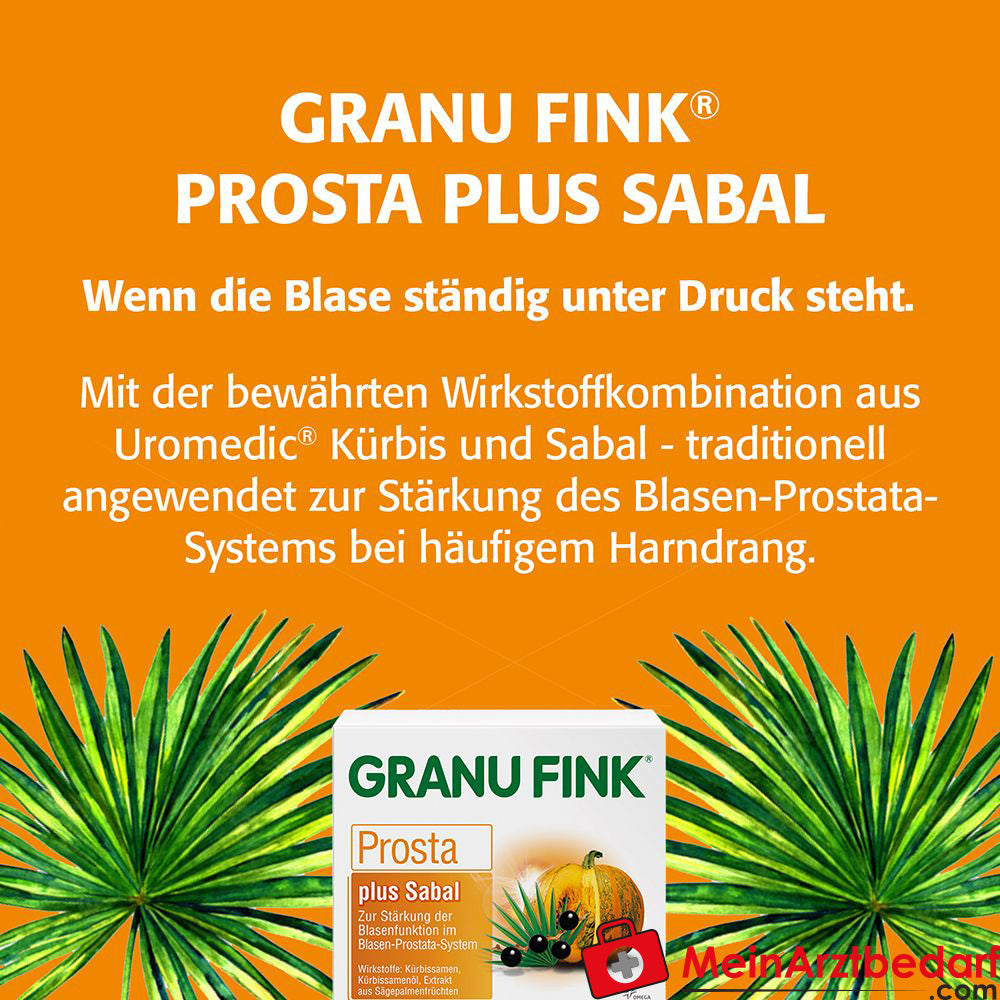 Granu Fink Prosta plus Sabal Kürbissamen / Kürbissamenöl / Sägepalmenfrüchte-Trockenextrakt Hartkapseln, 200 St.