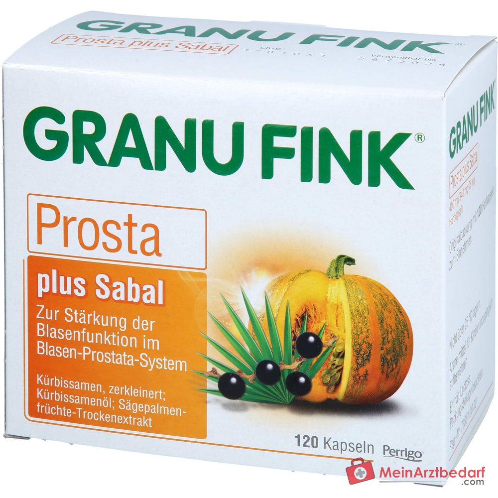 Granu Fink Prosta plus Sabal Kürbissamen / Kürbissamenöl / Sägepalmenfrüchte-Trockenextrakt Hartkapseln, 200 St.