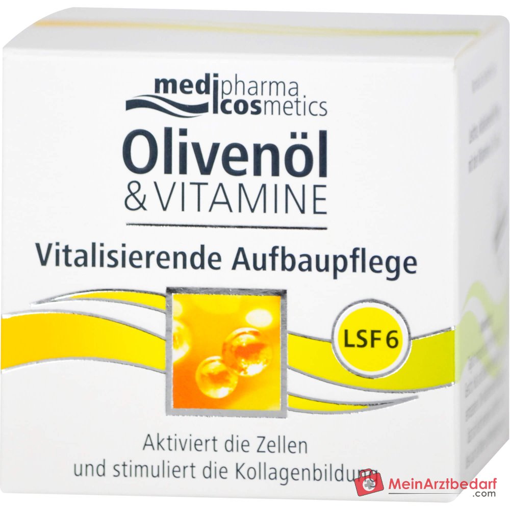 medipharma cosmetics Oliwa z oliwek i witaminy Energizująca pielęgnacja odbudowująca SPF 6, 50 ml