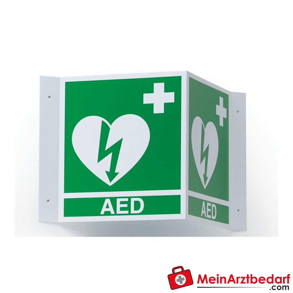 ZOLL ILCOR AED Wandschild 2D/3D.
