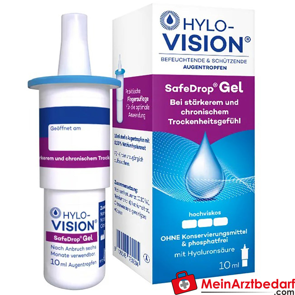 Hylo-Vision® SafeDrop® Gel, 10ml.