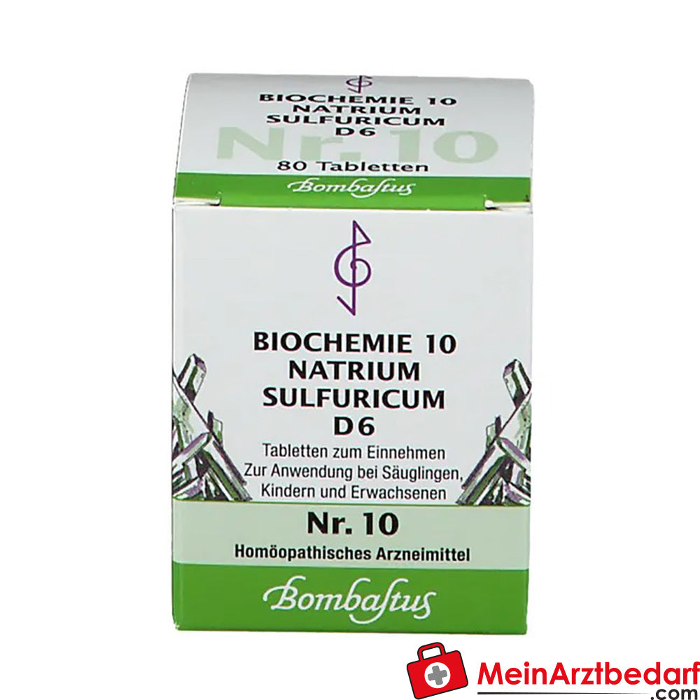 Bombastus Biochemie 10 Natrium sulfuricum D 6 Tabletten.